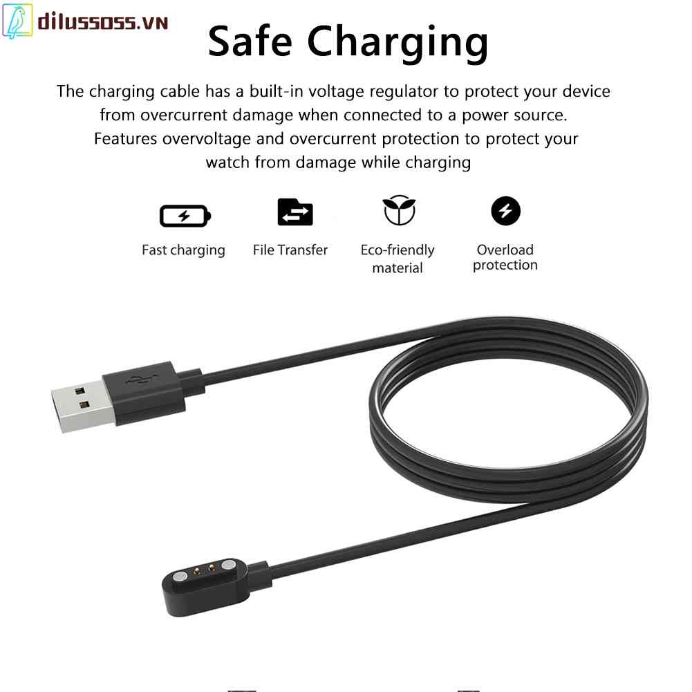Dây Cáp Sạc USB Từ Tính Cho Đồng Hồ Thông Minh Mibro Watch Lite 2 / T1 / C2