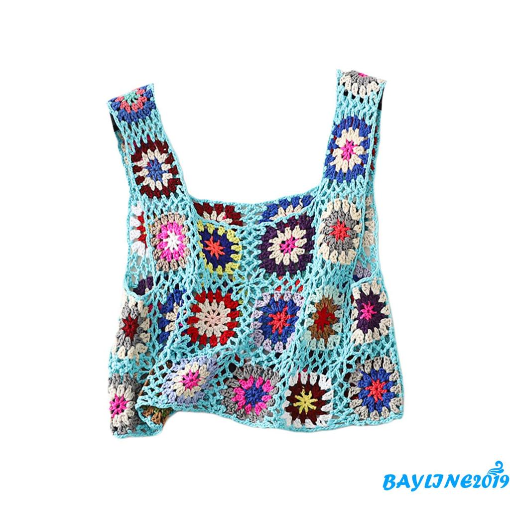 Áo Dệt Kim Hai Dây Thêu Tay Nhiều Màu Sắc Thời Trang Mùa Hè Dành Cho Bạn Nữ