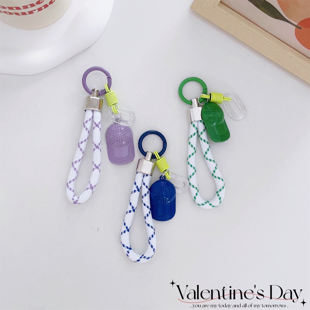 Dây Đeo Thẻ ID Bằng Nylon Có Móc Khóa Cho iphone / airpods Ốp