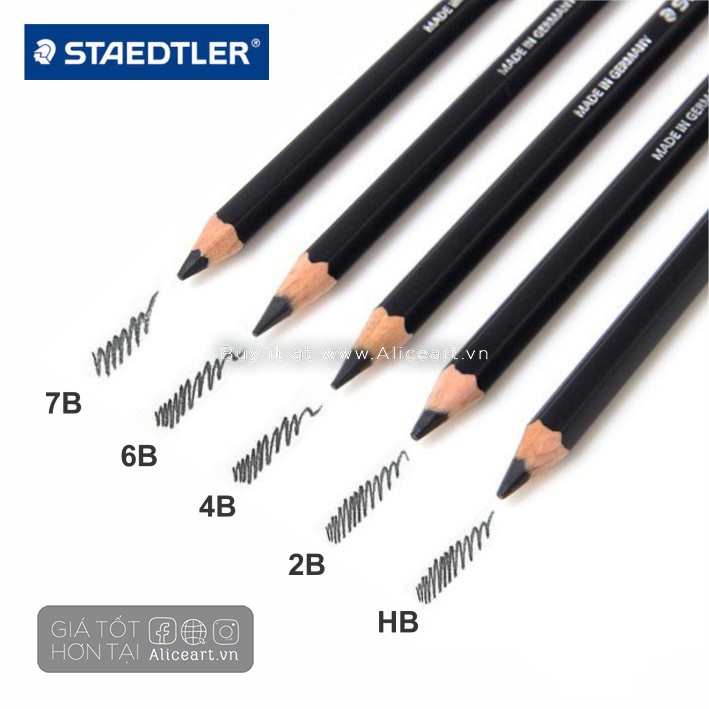 Bút Chì Đức Phác Thảo STAEDTLER Mars® Lumograph® Black 100B Chất lượng