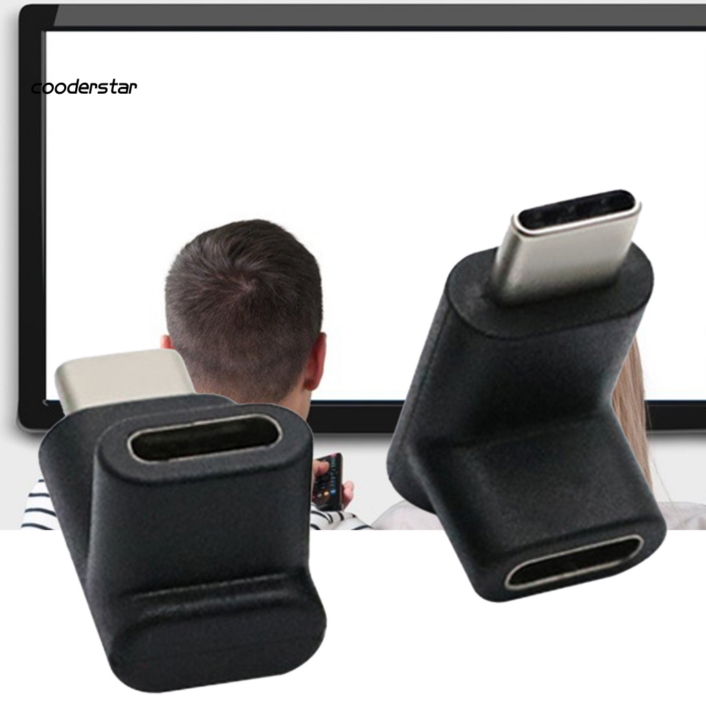 Đầu Chuyển Đổi USB-C Màu Đen Chống Mòn Từ Đầu Cắm Sang Cổng Cắm Type-C