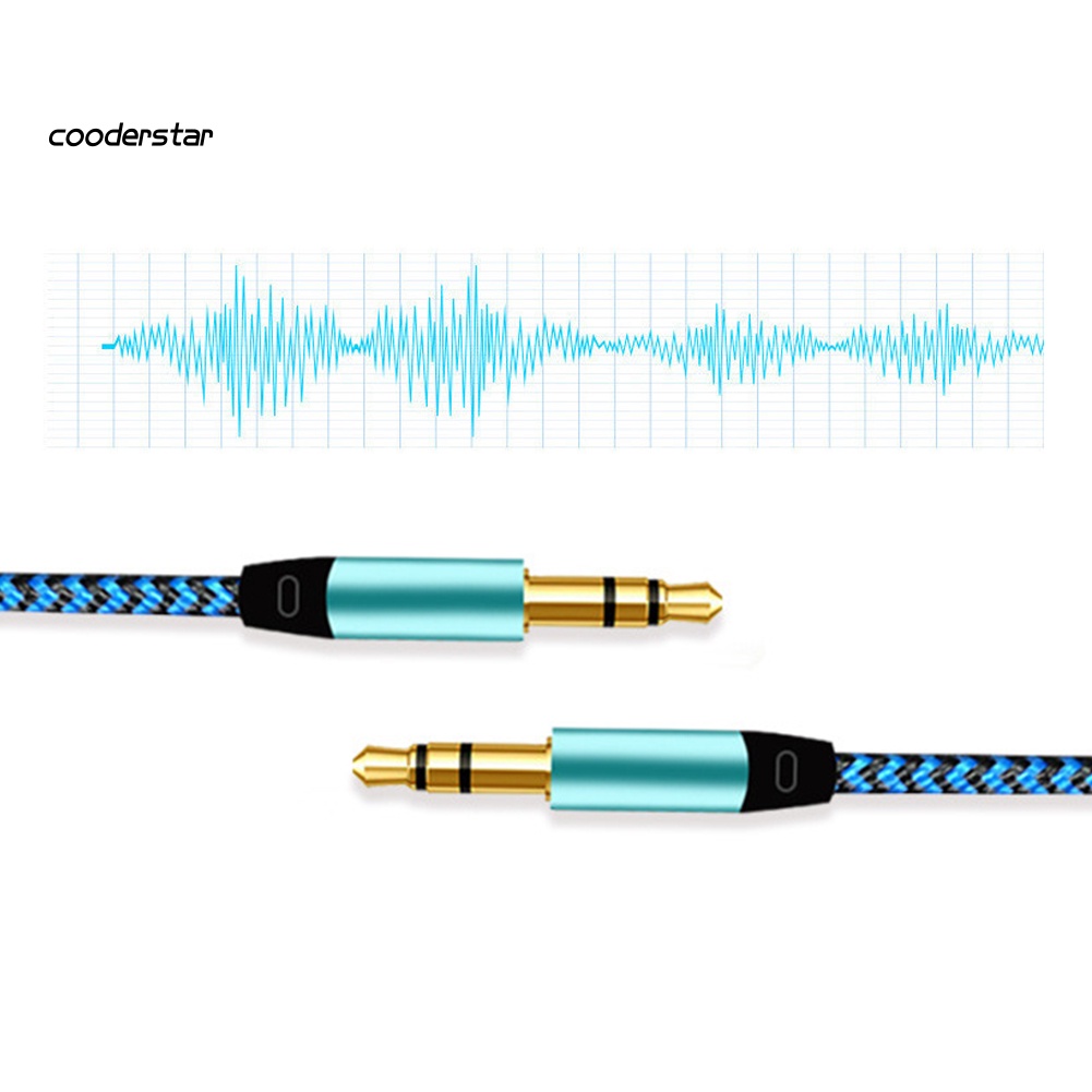 Dây Cáp Ghi Âm Bằng Kim Loại 3.5mm Nhiều Màu Cho Xe Hơi