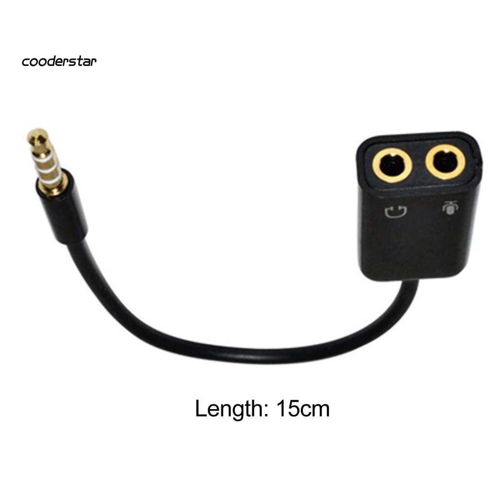 Bộ Chia Cáp Âm Thanh 3.5mm Tương Thích Với Mic