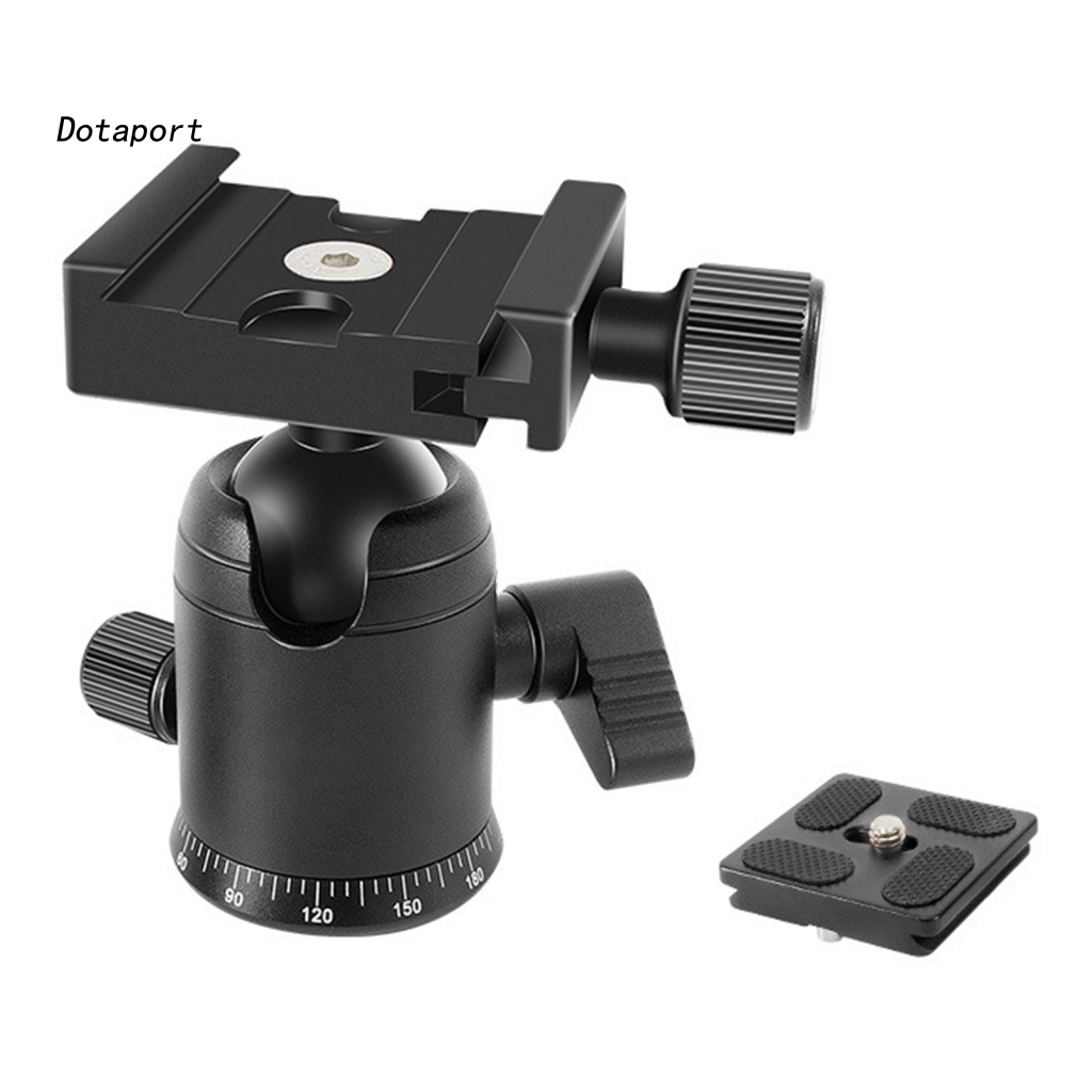 Khớp Nối Đầu Bi Gậy Ba Chân Chịu Lực Mạnh Xoay 360 Độ Bằng Hợp Kim Nhôm Thông Dụng Cho Máy Ảnh DSLR