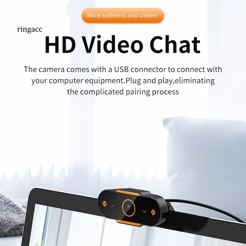 Webcam RGA Độ Nét Cao USB Kèm Mic Cho Laptop / Máy Tính