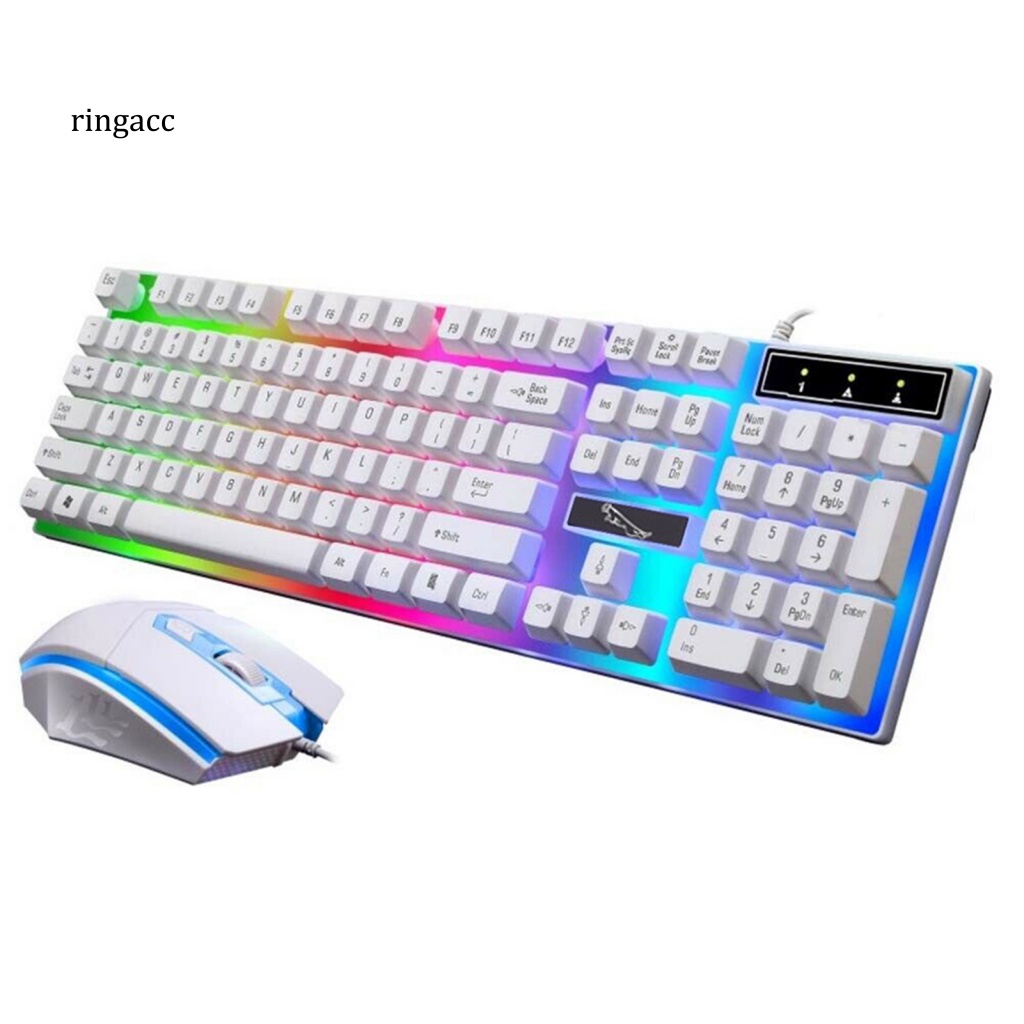 1 Bộ Bàn Phím Có Dây G21 ABS RGB 1600dpi Cho Máy Tính