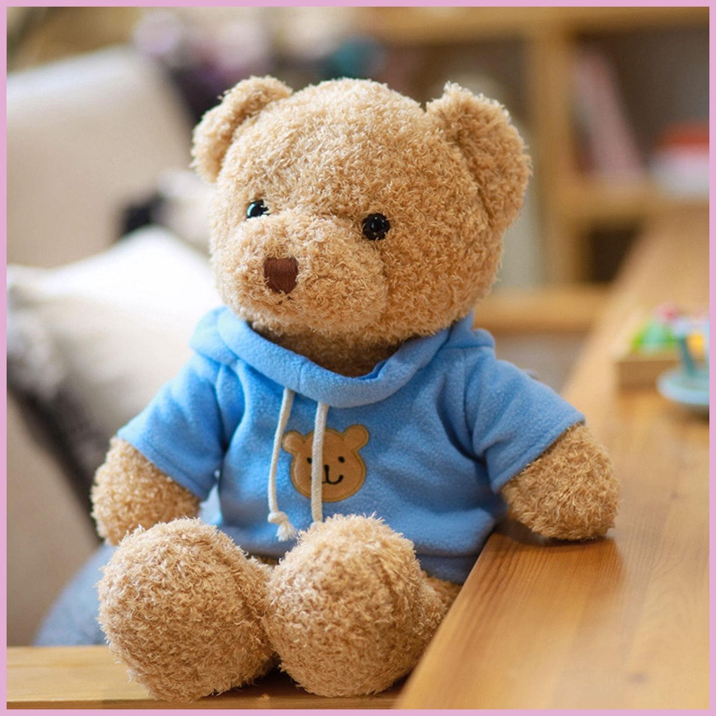 Gấu Nâu Nhồi Bông Chất Liệu Cotton Mềm Mại Dễ Thương Dùng Làm Quà Tặng