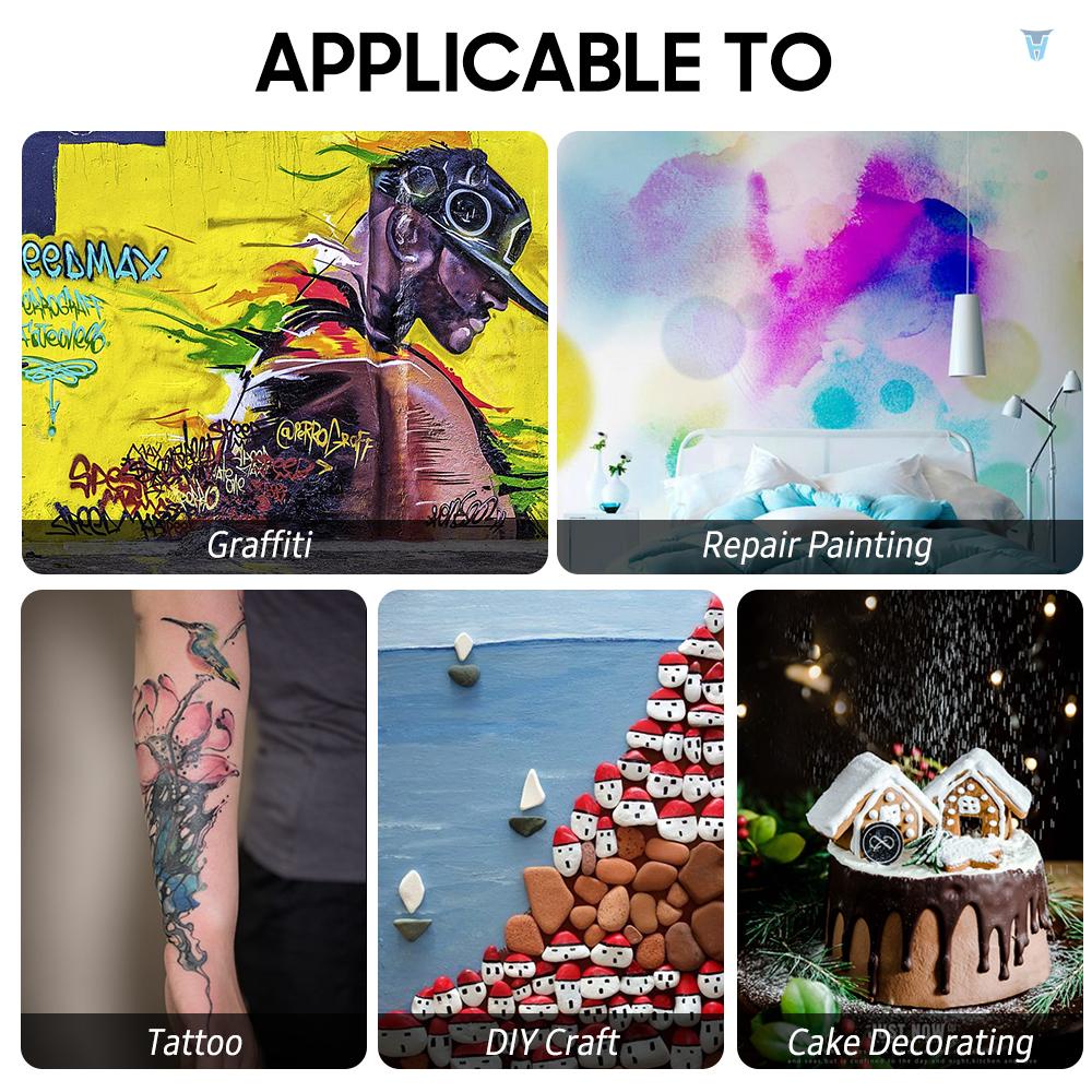 Bộ Máy Nén Khí Kèm Cọ Dừng 0.3mm 7cc Mini Cầm Tay Có Thể Sạc Lại Dùng Xăm Hình / Làm Móng Nghệ Thuật DIY