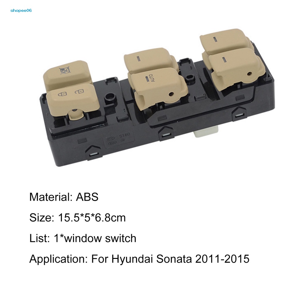 Công Tắc Cửa Sổ Xe Hơi Chống Mài Mòn 93570-3S000 Cho Hyundai Sonata 2011-2015