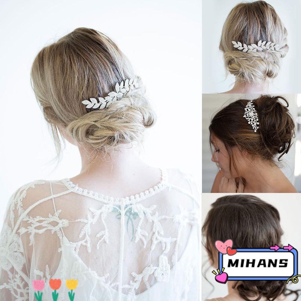 Lược Cài Tóc Handmade Đính Hoa Xinh Xắn Thời TrangVương Miện Đội Đầu Cô Dâu Sang Trọng