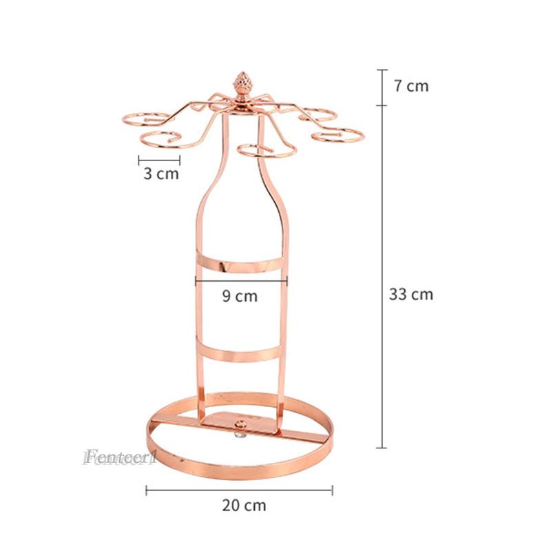Giá Đỡ Chai Lọ Bằng Sắt 2 Trong 1 Tiện Dụng