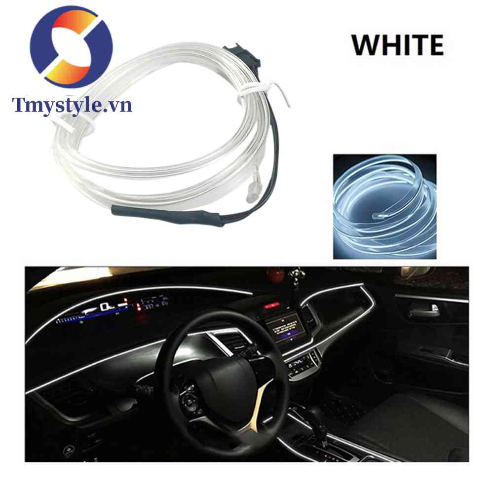 Dây Đèn LED 3 / 5m Trang Trí Nội Thất Xe Ô Tô Kèm Phụ Kiện