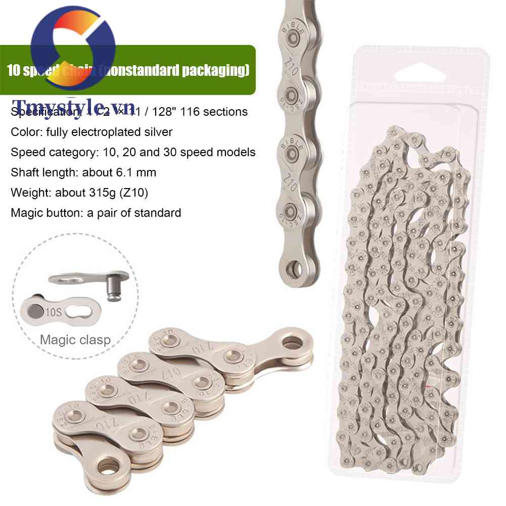 Dây Xích Xe Đạp Leo Núi Bằng Thép Carbon Mạ Viền 8 9 10 11