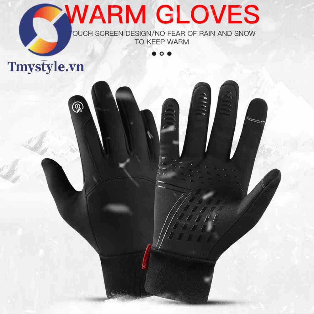Găng Tay Lái Xe Chống Nước Chống Trượt Có Thể Chạm Màn Hình Cảm Ứng