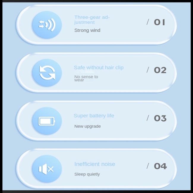 Quạt Làm Mát Không Cánh 4000mah Zevaret A339 3 Tốc Độ Có Thể Gập Lại Kèm Sạc Usb Tiện Dụng