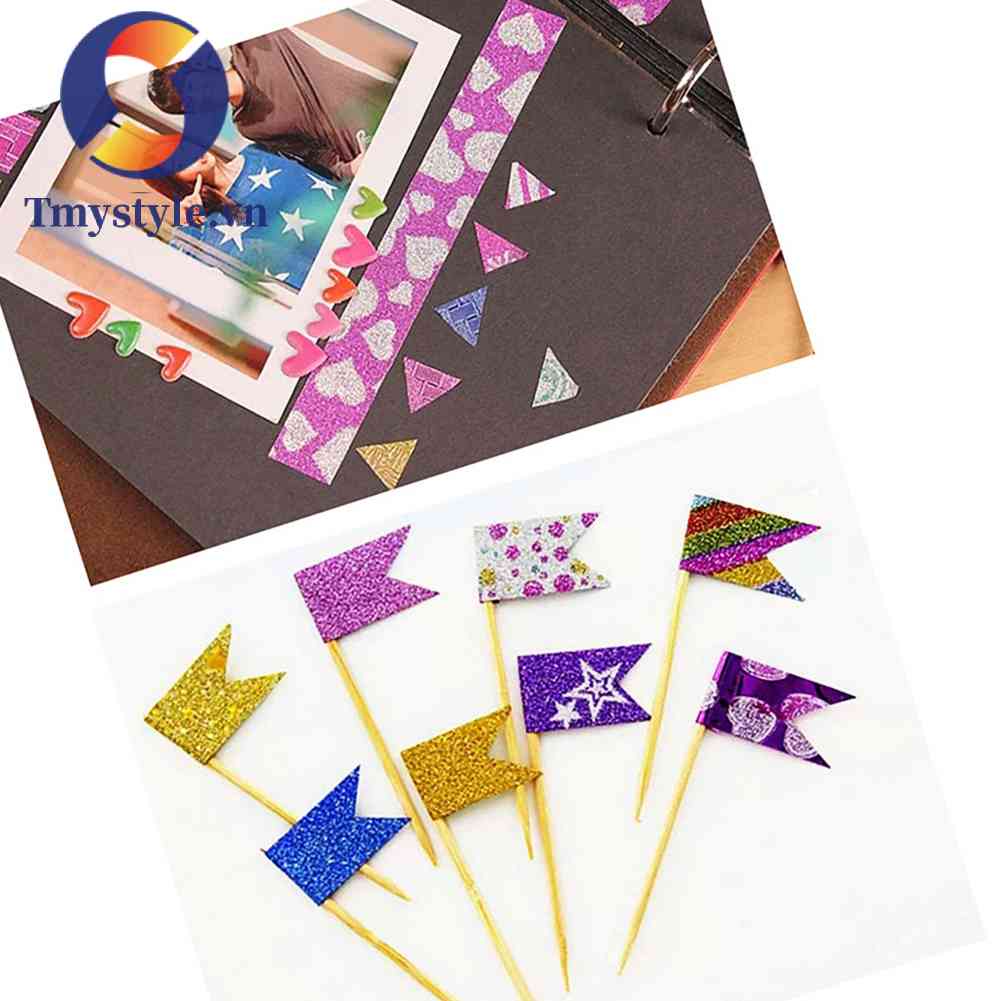 Bộ 10 Cuộn Băng Keo Dán Dạ Quang Nhiều Màu Kích Thước 3m * 1.5cm