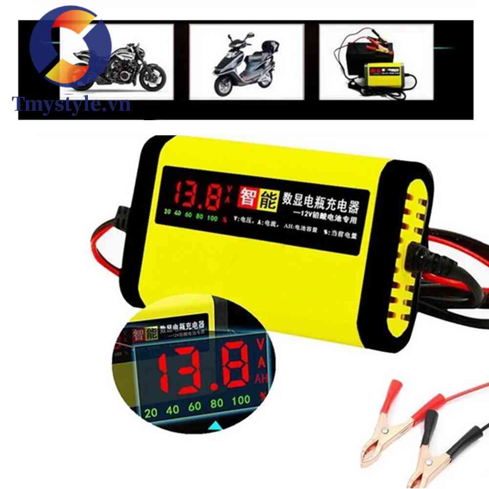 Bộ SạC Pin Thông Minh HiểN Thị LED Cho Xe Hơi / Xe MáY