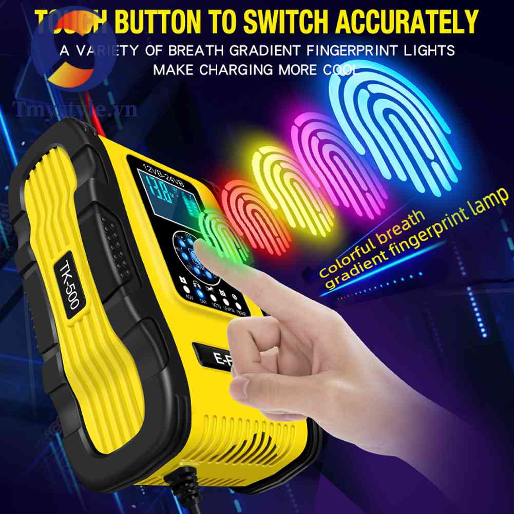 Bộ Sạc Pin Tự Động 7 Cổng 12V 24V Cho Xe Hơi Xe Máy