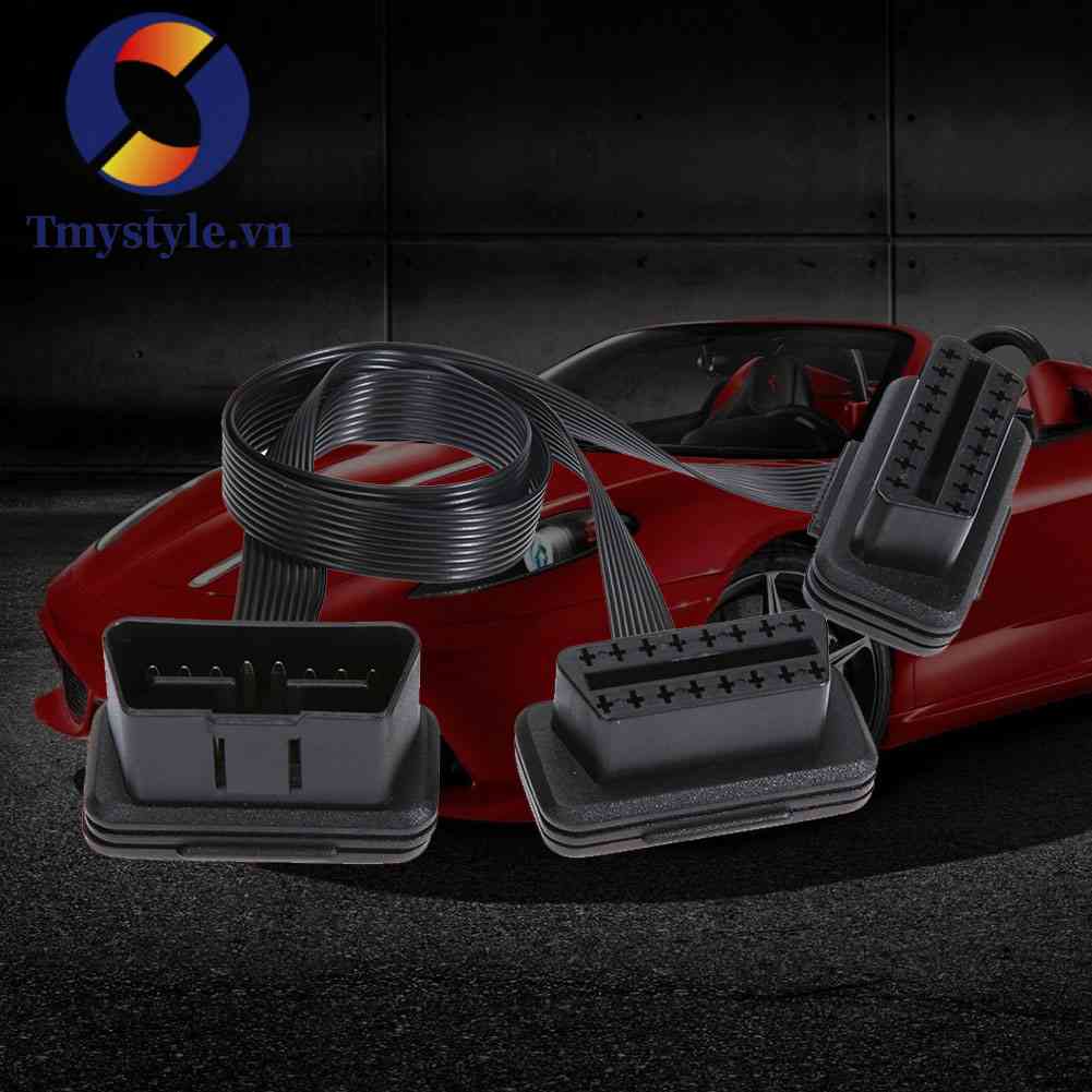 Hot! Dây CáP KếT NốI 16pin OBD2 ĐầU CắM Sang Lỗ CắM Cho Bluetooth Elm32