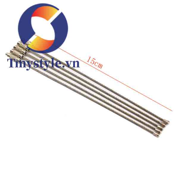 Set 5 Dây Móc Khóa Bằng Thép Không Gỉ Dùng Cho Các Hoạt Động Ngoài Trời