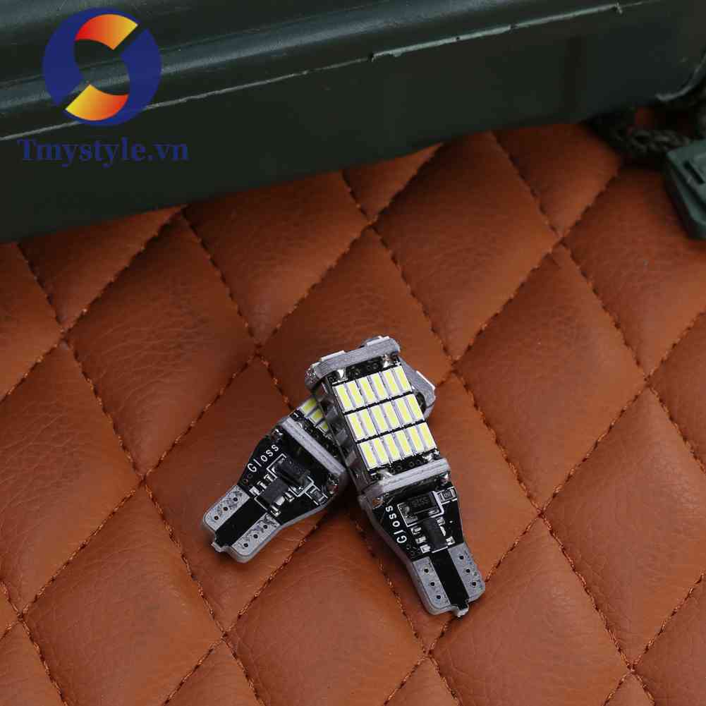 Set 2 Đèn LED CANBUS W16W CANBUS T15 45led 4014smd Dành Cho Ô Tô