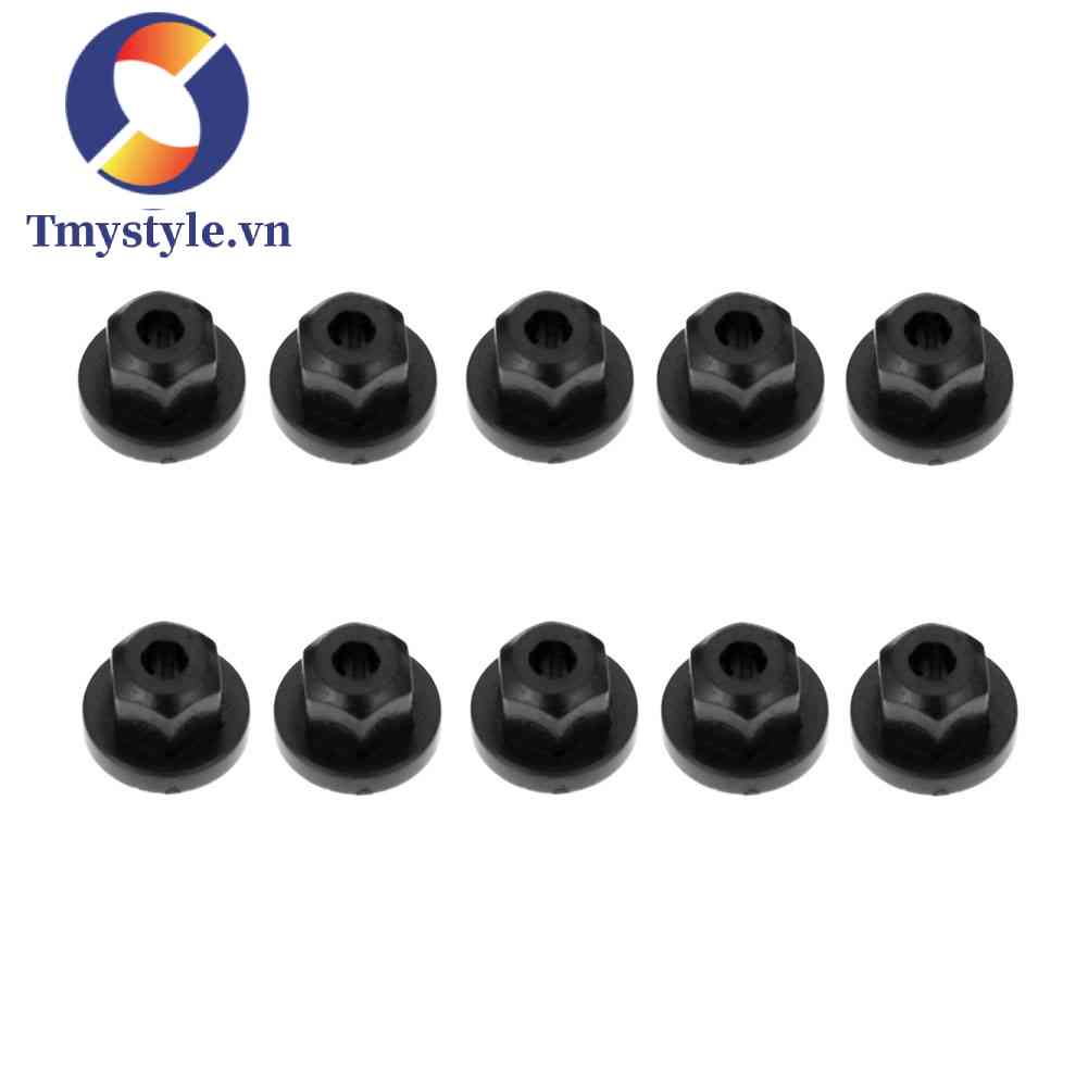 Set 10 Kẹp Đai Ốc Thân Xe Hơi Màu Đen Chuyên Dụng Cho E30 E32 E34 E36 K60 1E32 7 Series