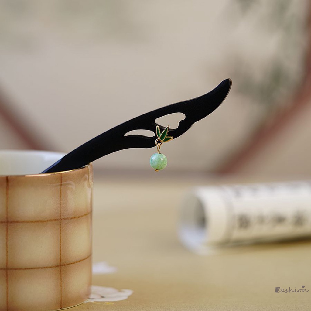 Phụ Kiện Trâm Cài Tóc Bằng Gỗ Bầu Phong Cách Trung Hoa Cổ Điển