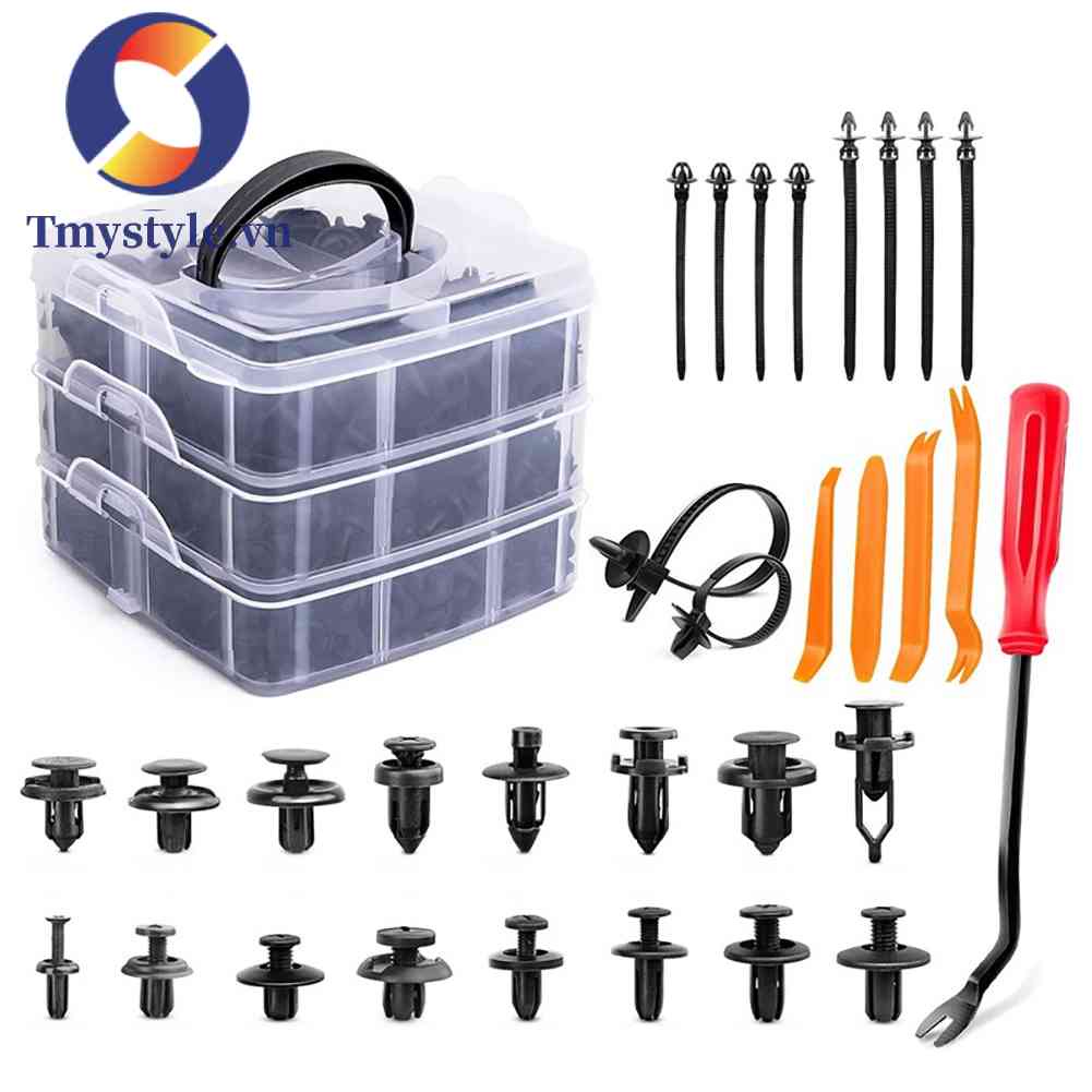 Kẹp Nhựa ABS 16 Loại Chuyên Dụng Cho Tấm Chắn Bùn Xe Hơi