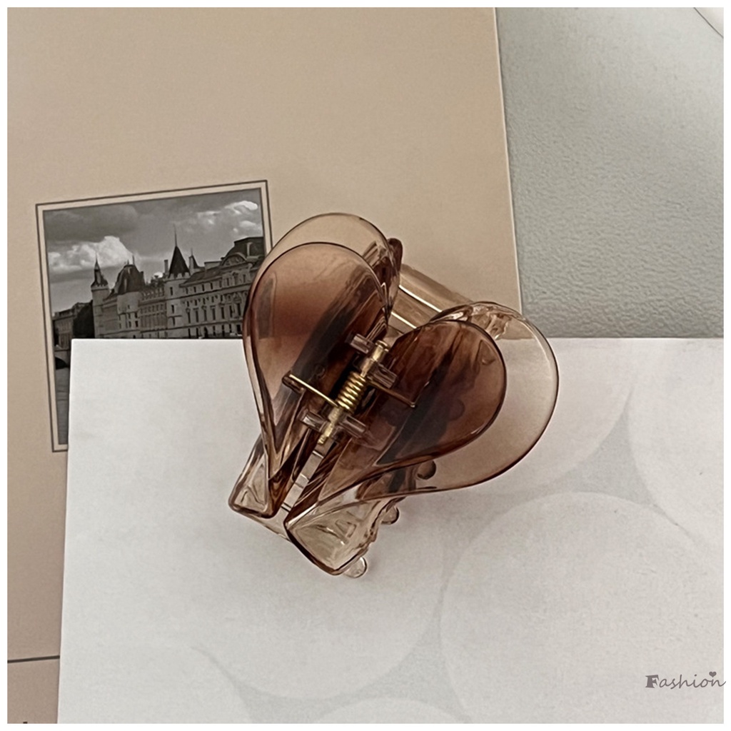 Kẹp Tóc Càng Cua Hình Trái Tim Đôi Cho Nữ