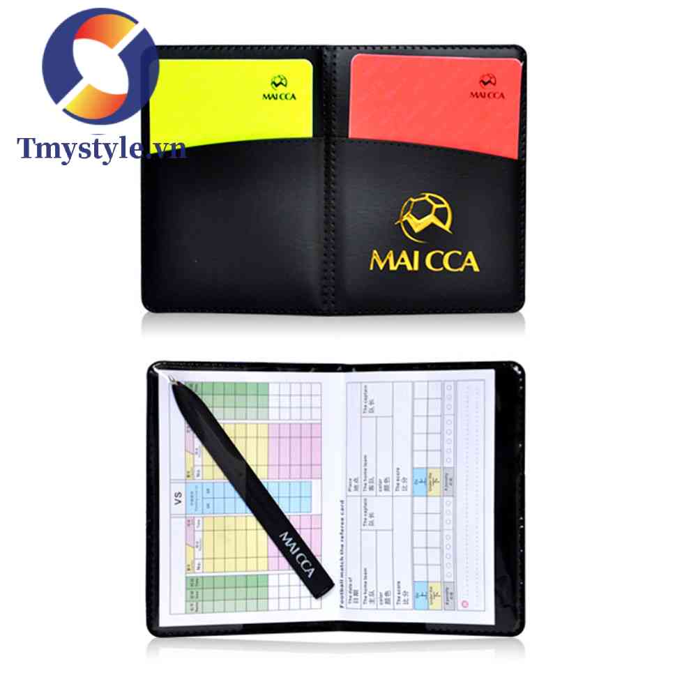 1 Bộ Thẻ Đồng Xu Vàng / Đỏ Cho Trọng Tài Bóng Đá