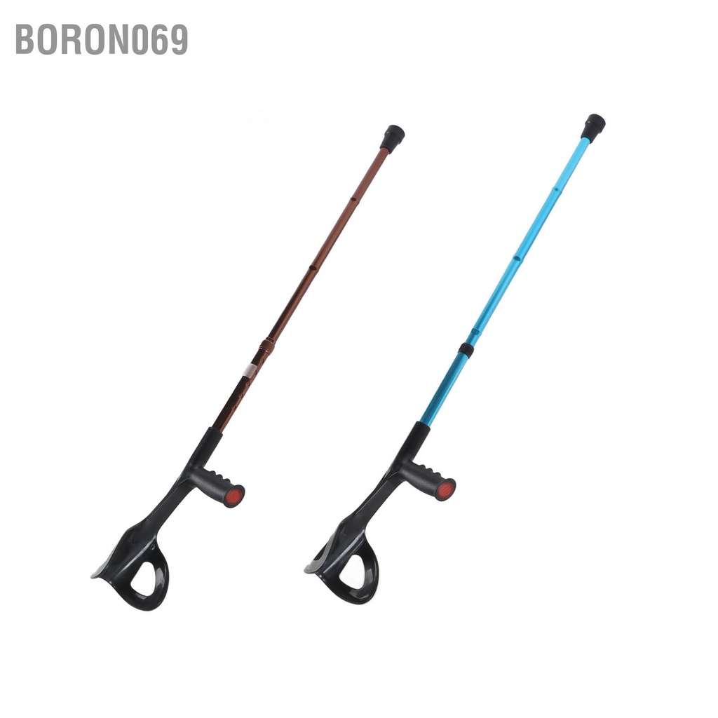 Boron069 Gậy đi bộ có thể gập lại Trọng lượng phân bổ đều cẳng tay Gấp điều chỉnh Nạng