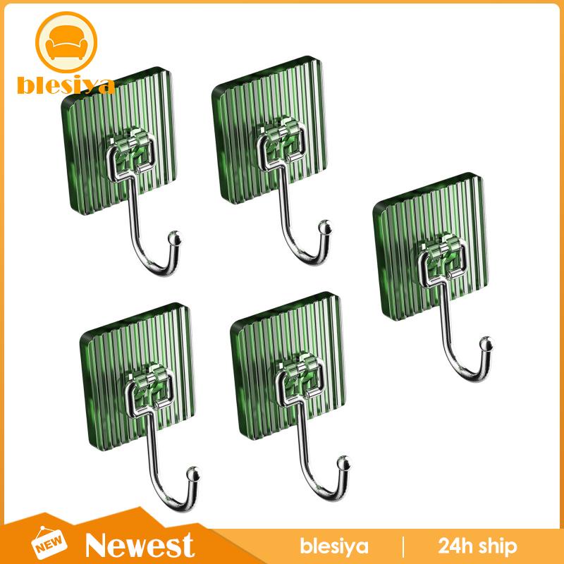 Set 5 Móc Treo Khăn Gắn Tường Bằng Acrylic Tiện Dụng Cho Phòng Tắm / Nhà Bếp