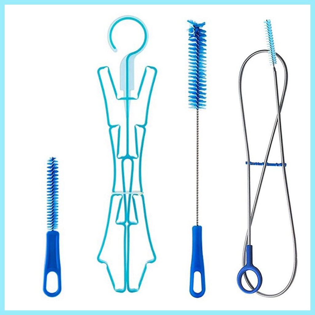 Bộ Bàn Chải Làm Sạch Ống Nước 4 Trong 1 Với Bàn Chải Dài Linh Hoạt Cho Ống Nước tdevn