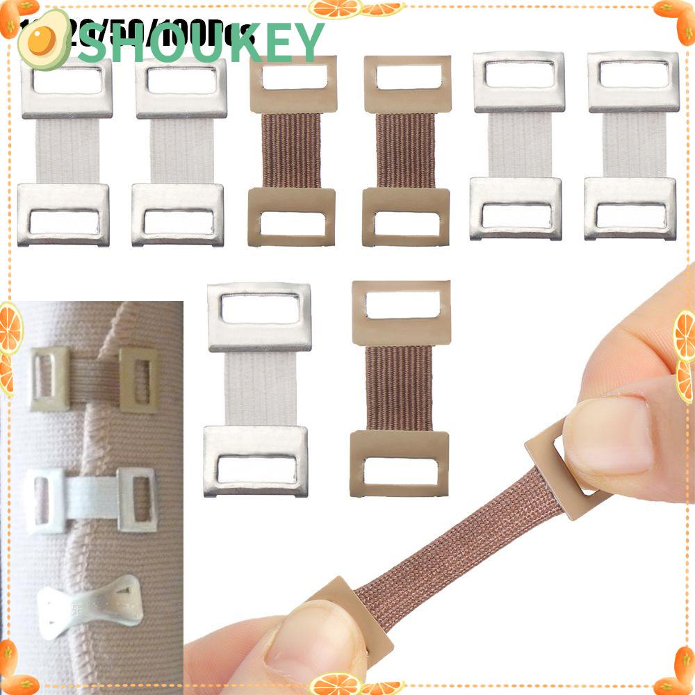 Set 10 / 20 / 50 / 100 Kẹp Băng Cá Nhân Màu Trắng / Cà Phê Bằng Kim Loại Tiện Dụng