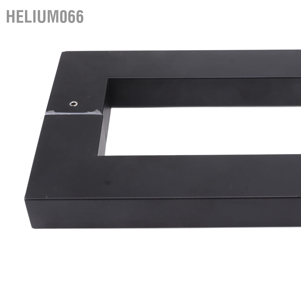 Helium066 Cửa Kéo Tay Cầm Vuông Ống Đơn Uốn Cong Góc Khung Đẩy Cho Gỗ Nhôm Màu Đen Mờ