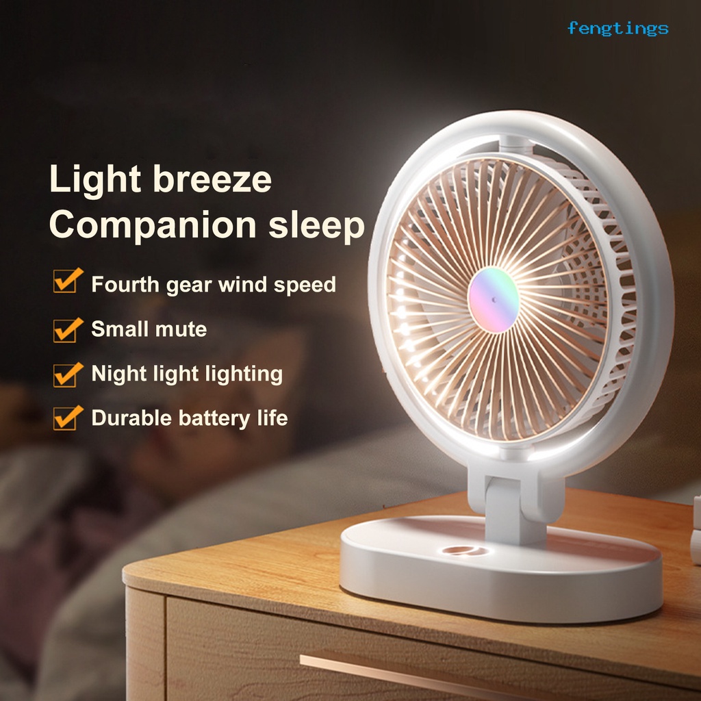 1 Bộ Quạt Làm Mát 4 Tốc Độ Gió 3 Cánh 3 Cánh Cỡ Lớn Có Thể Xoay Được