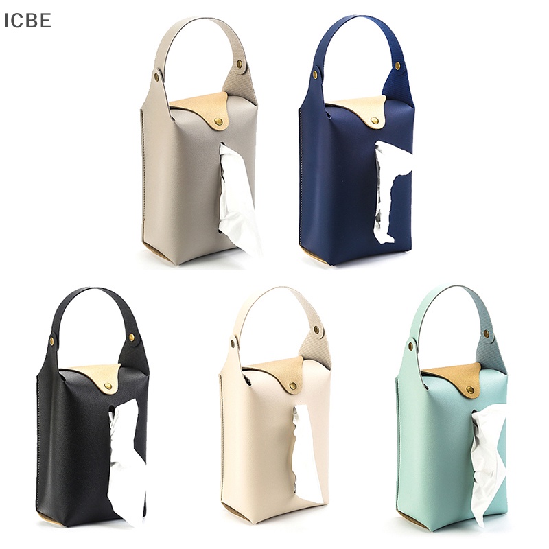 Túi Da Đựng Khăn Giấy Gắn Ghế Xe Hơi Tiện Dụng