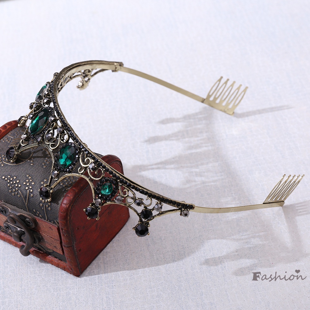 Vương Miện Hợp Kim Phong Cách Retro Cho Cô Dâu