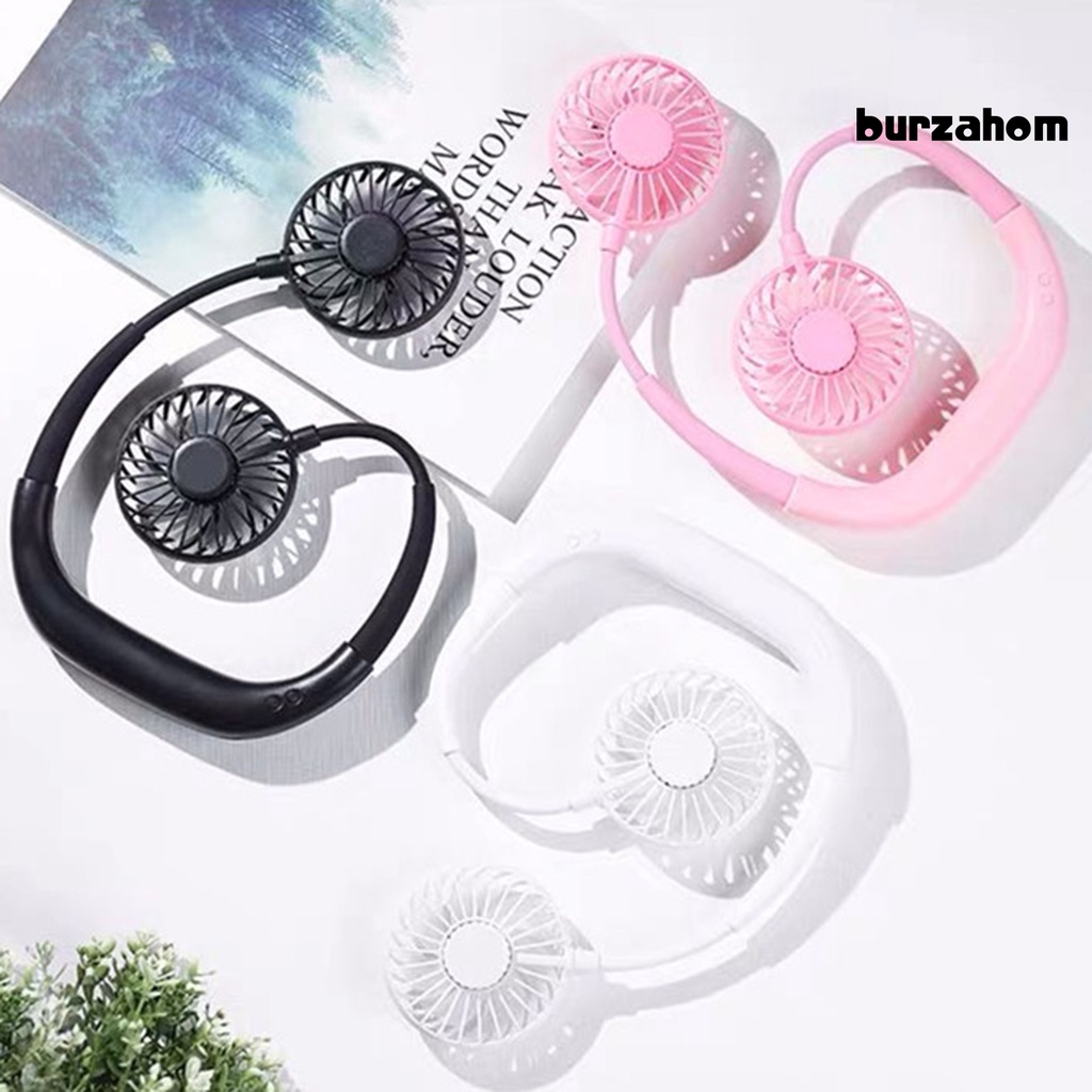 Quạt Điện Đeo Cổ Bằng ABS Thân Thiện Với Làn Da Thoải Mái Có Thể Uốn Cong Dùng Khi Đi Du Lịch