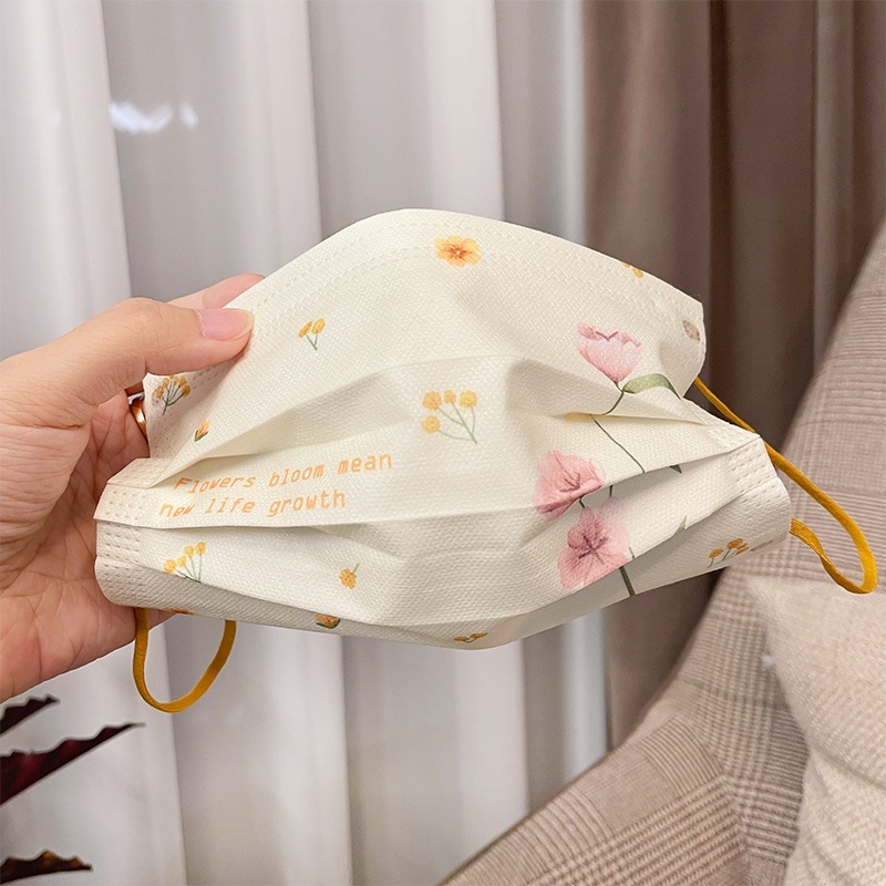 Khẩu Trang In Họa Tiết Hoa Dễ Thương Thời Trang Cao Cấp 2023