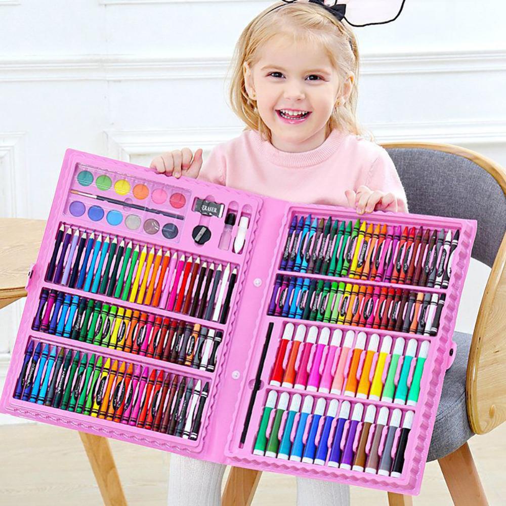Set 168 Bút Chì Màu Nước C4R4 Dành Cho Trẻ Em Vẽ Tranh