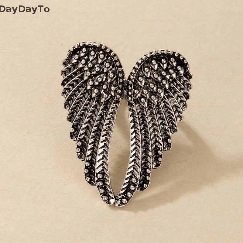 Nhẫn Hình Cánh Thiên Thần Có Thể Điều Chỉnh Phong Cách Punk Hip Hop Cổ Điển