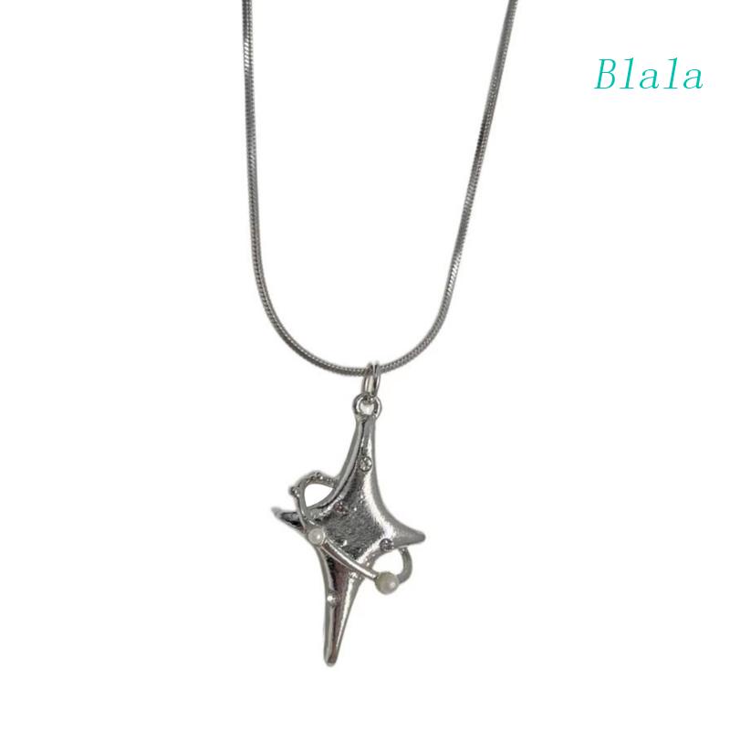 Vòng cổ Mặt Hình Sao Băng Đính Đá Zircon Đơn Giản Cao Cấp Cho Nữ