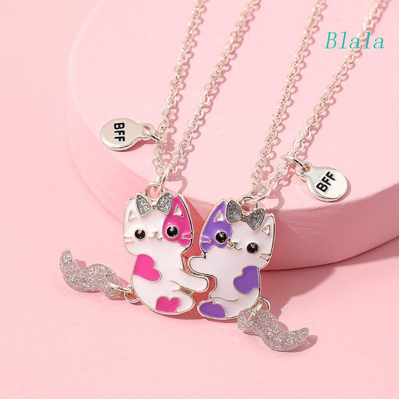 1 Cặp Vòng cổ Mảnh Ghép Hình Mèo Cho Bé