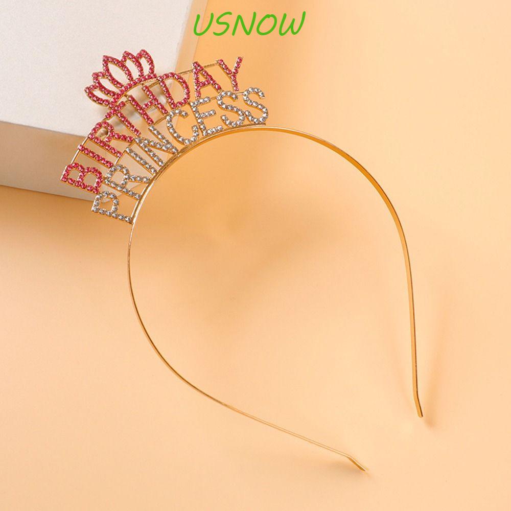 Băng Đô Cài Tóc In Chữ Queen / Princess Xinh Xắn Dùng Làm Quà Tặng Sinh Nhật