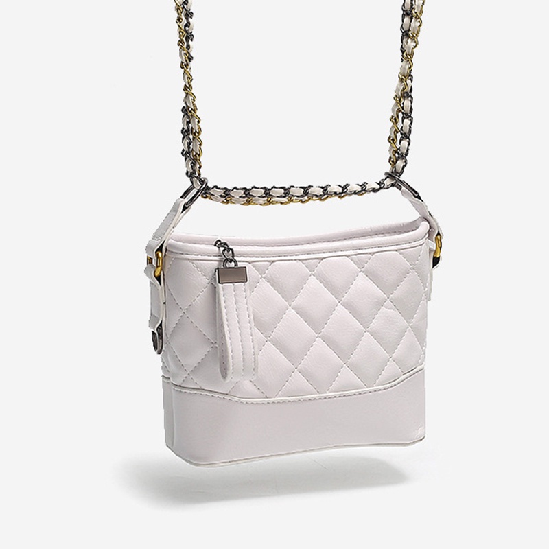 Ielgy Túi Xách Đeo Vai Trọng Lượng Nhẹ Họa Tiết Hình Thoi Phối Dây Xích Nhỏ Nhắn Phong Cách Cao Cấp Cho Nữ
