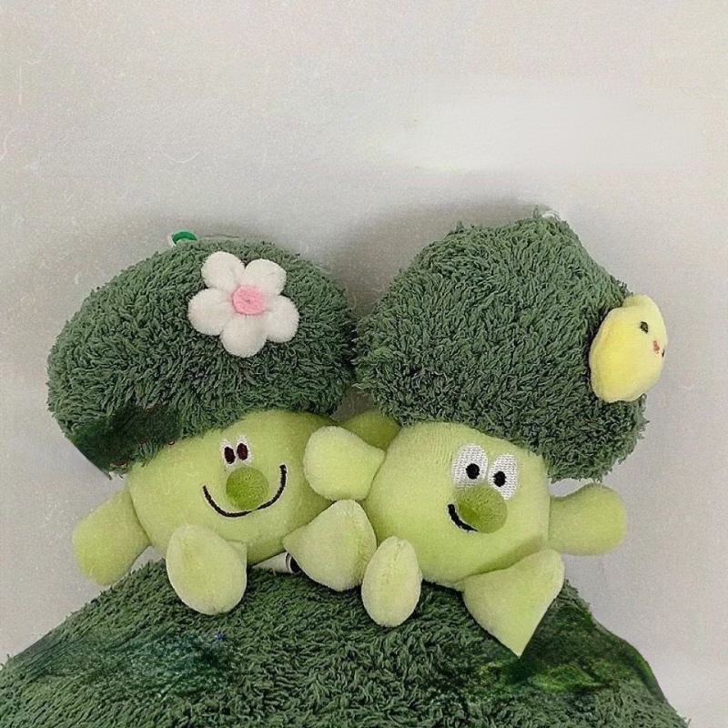 Móc Khóa Búp Bê Nhồi Bông Broccoli Touch 15cm Dễ Thương