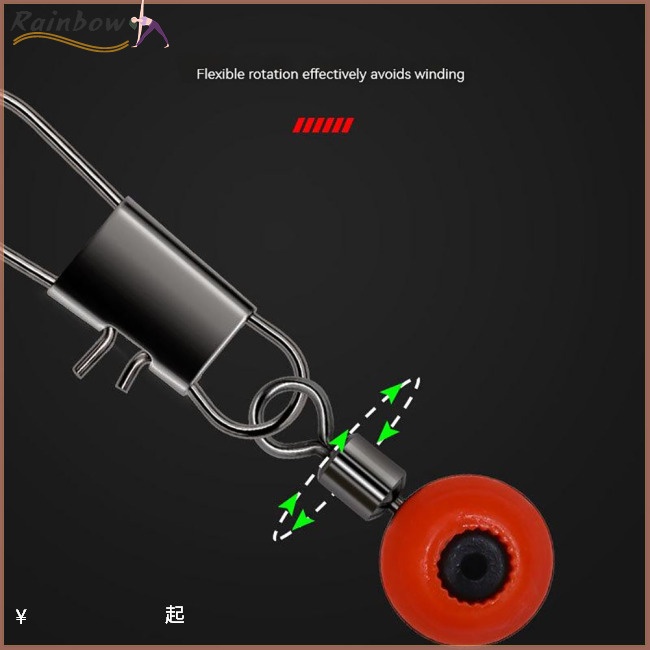 Hộp 100 Hạt Xoay Câu Cá Bằng Nhựa Trong Suốt Kèm Hộp Đựng