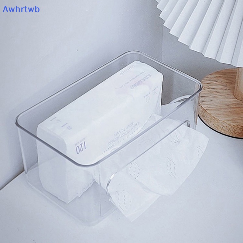 Hộp Đựng Khăn Giấy Dùng Một Lần Trong Suốt Gắn Tường Tiện Dụng Mới