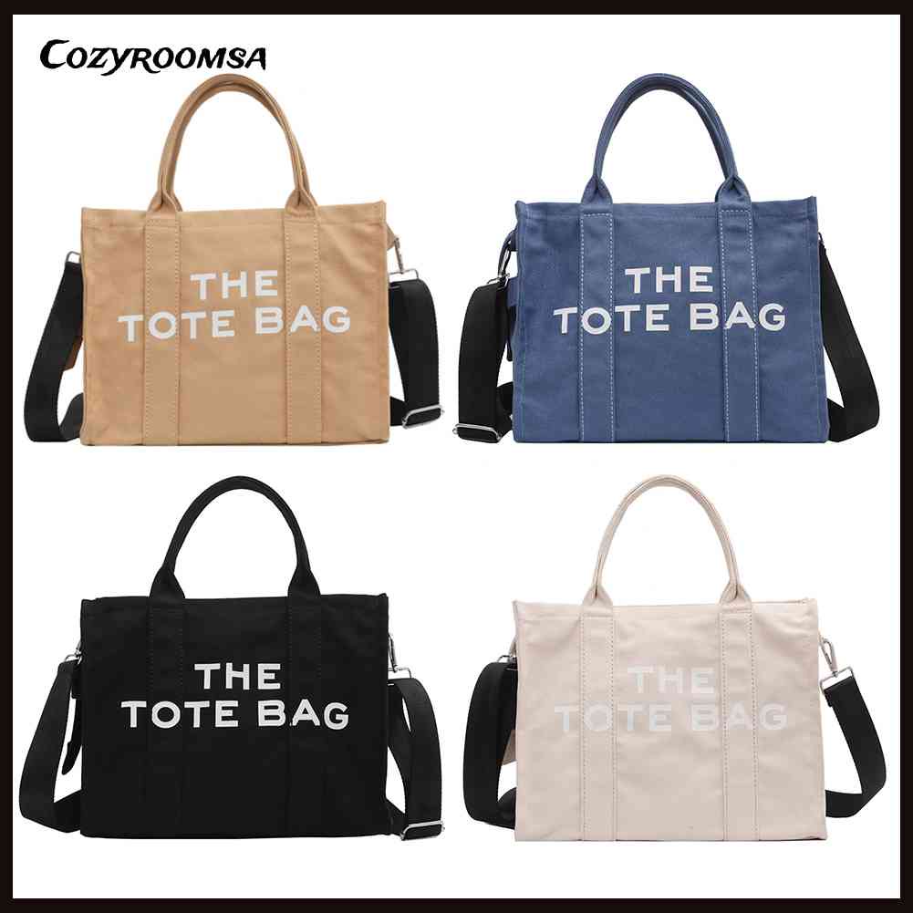 Túi vải Cỡ Lớn In Chữ Thời Trang